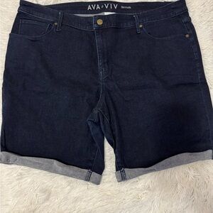 Ava & Viv Blue Bermuda Shorts